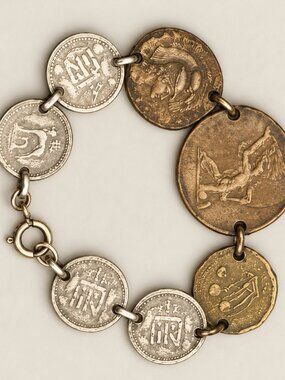 Vintage Coin Link Bracelet